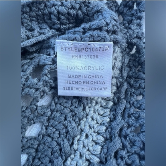 Super Cute Paper Crane Crochet Knit Halter Top Sweater in Gray Size Medium - Picture 7 of 8